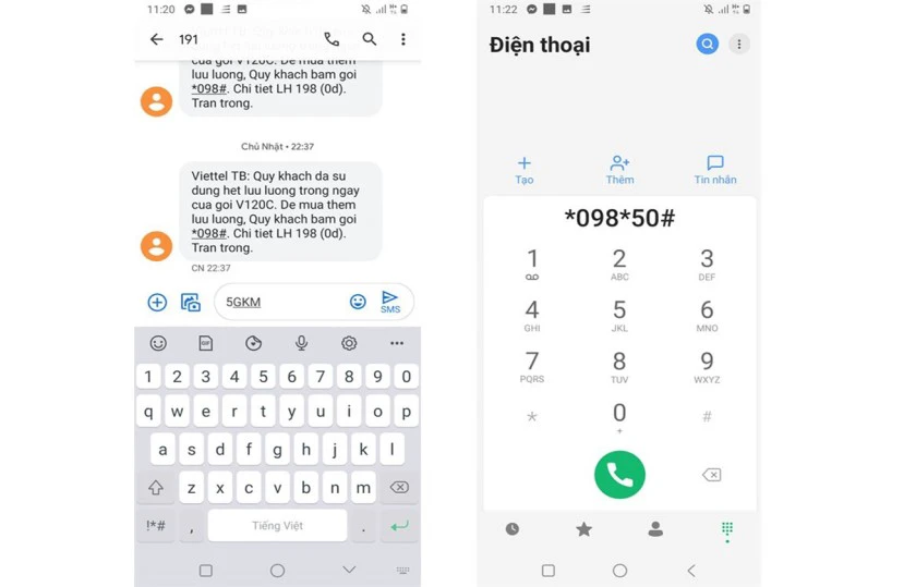 Hướng dẫn c&aacute;ch đổi sim 5G Viettel