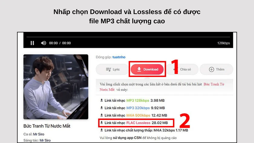 Cách tải nhạc MP3 miễn phí về USB chất lượng cao miễn phí