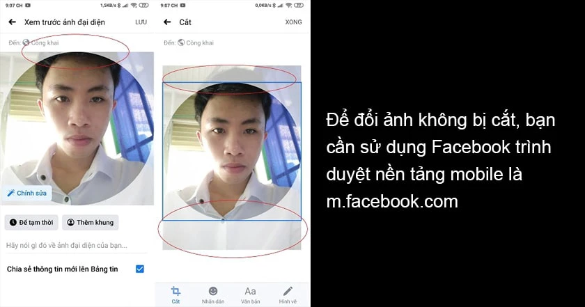 h&igrave;nh ảnh đăng l&ecirc;n l&uacute;c n&agrave;y vẫn sẽ l&agrave; khung vu&ocirc;ng.