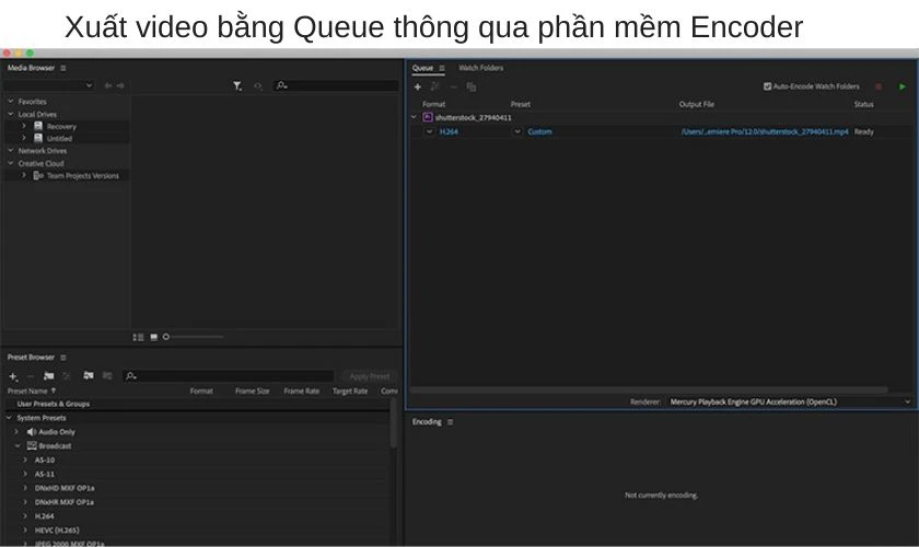 xuất file video với phần mềm video encoder
