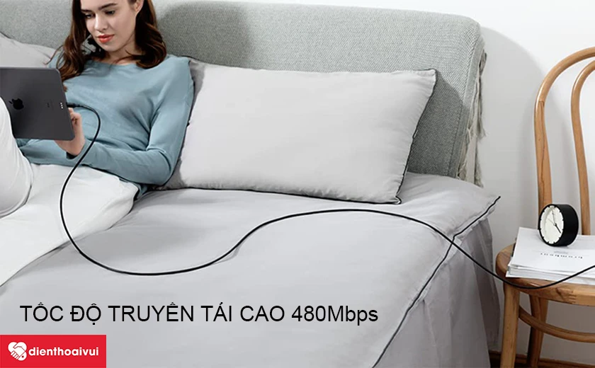Tốc độ truyền tải cao, hỗ trợ sạc nhanh 18W