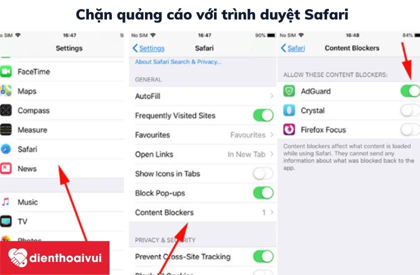 &Iacute;ch lợi khi chặn quảng c&aacute;o tr&ecirc;n iPhone