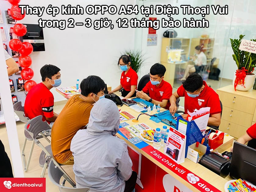 thay k&iacute;nh oppo a54