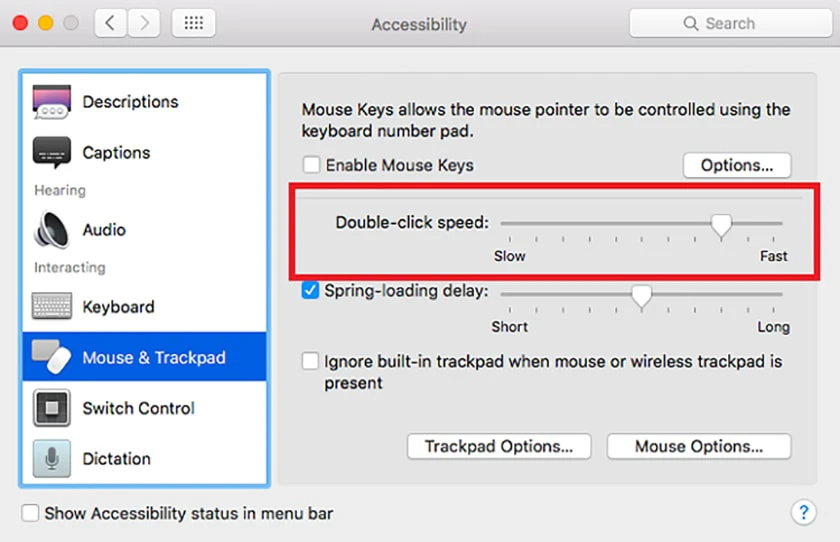 C&aacute;ch khắc phục chuột Macbook kh&ocirc;ng click được