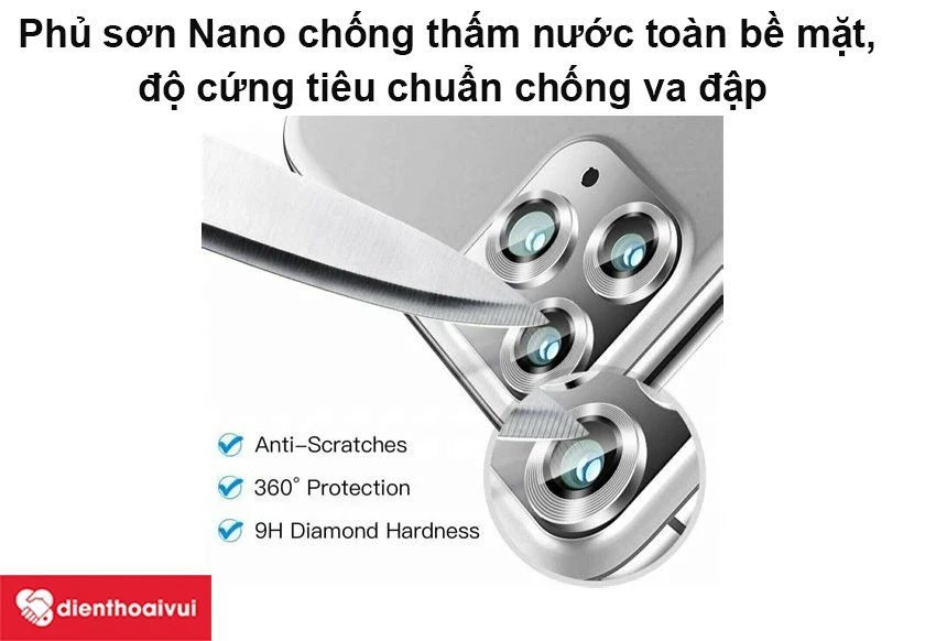 Miếng dán camera chống va đập S-Case iPhone 12