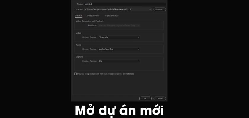 Hướng dẫn chèn text trong video Adobe Premiere