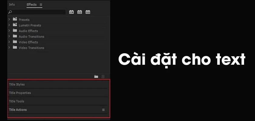 Xem trước cài đặt văn bản