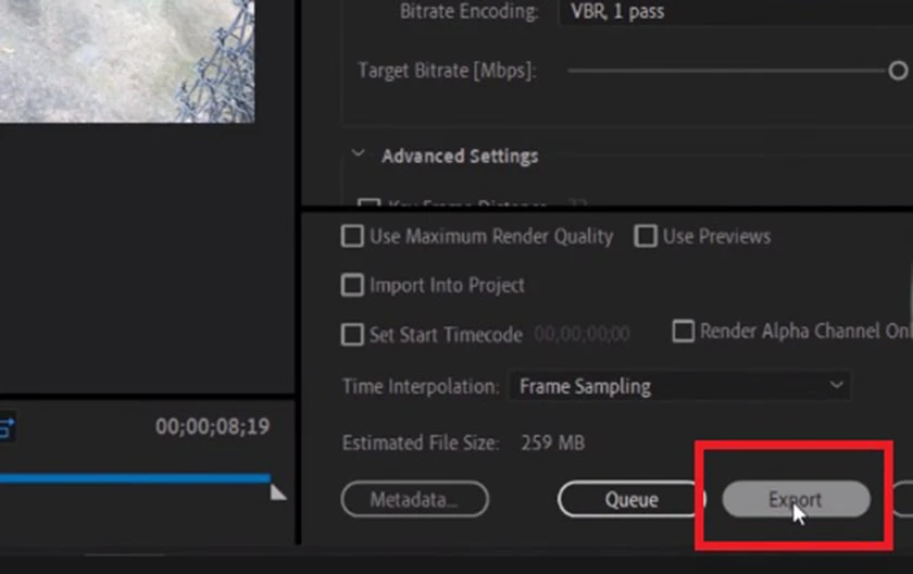 Xuất video HD trong Adobe Premiere