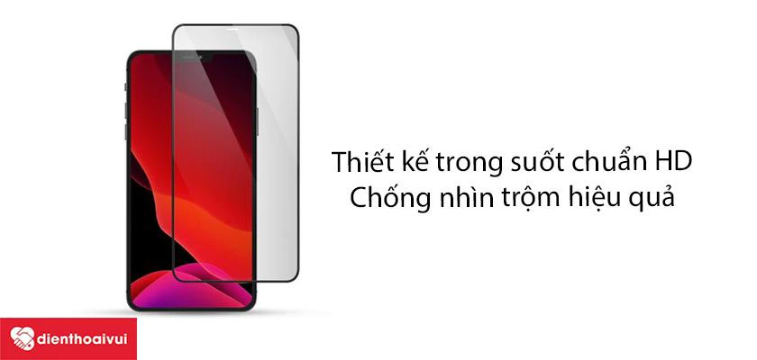 Miếng d&aacute;n chống va đập chống nh&igrave;n trộm Zeelot iPhone 12 Mini lưới chống bụi loa