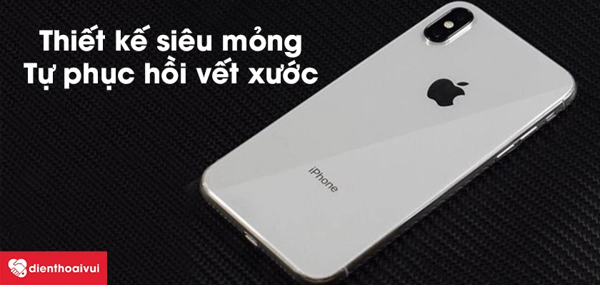 Thiết kế miếng d&aacute;n PPF iPhone X/XS chuẩn từng chi tiết, mặt nh&aacute;m hạn chế b&aacute;m bẩn