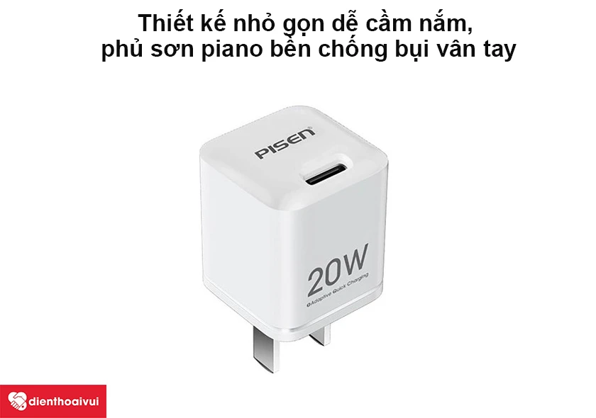 Củ sạc nhanh Pisen Quick Teeny PD 20W TS-C136