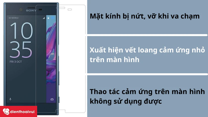 Khi nào nên thay kính Sony Xperia XZ?