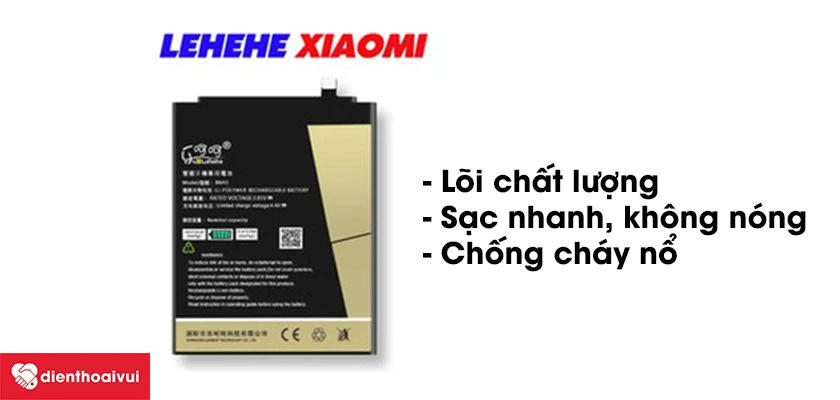 Vì sao nên thay pin Xiaomi Redmi 3X chính hãng Lehehe