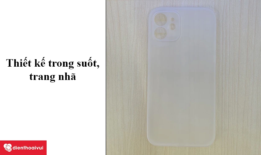 Ốp lưng Ultrathin trong iPhone 12/12 Pro
