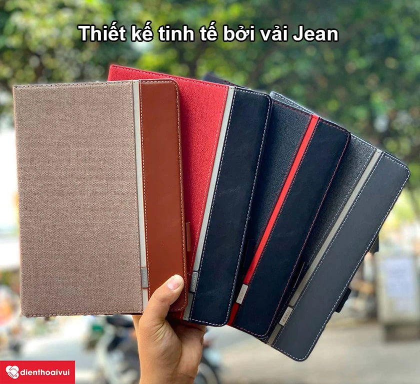 Bao da Kaku vải Jean iPad 5/6/7