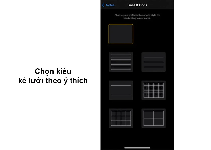 Thêm nền lưới cho một ghi chú bất kỳ