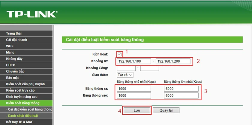 C&aacute;ch giới hạn băng th&ocirc;ng wifi Viettel, VNPT, FPT