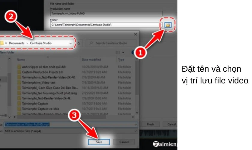 Xuất video trong Camtasia chuẩn HD, Full HD