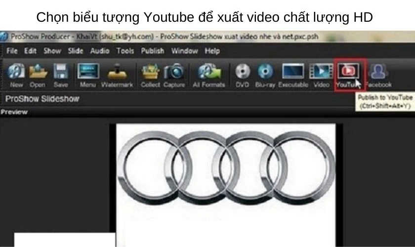 c&aacute;ch xuất video trong proshow producer full m&agrave;n h&igrave;nh