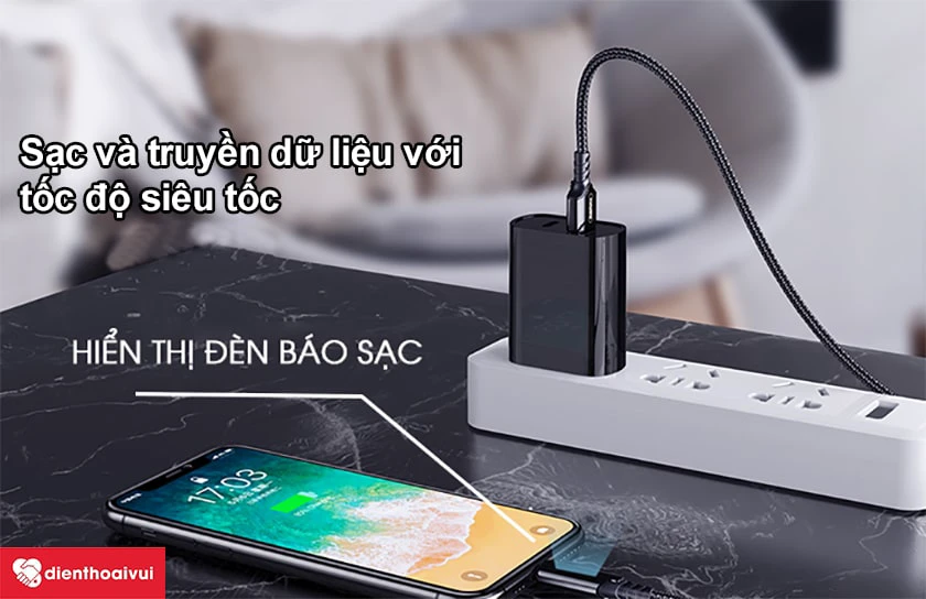 C&aacute;p Remax Lightning tự ngắt 1m RC-123i
