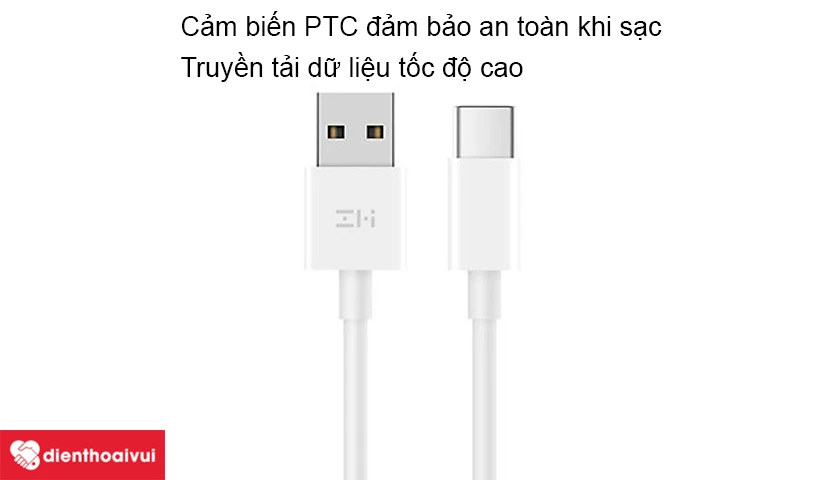 C&aacute;p sạc Type-C Xiaomi ZMI AL701