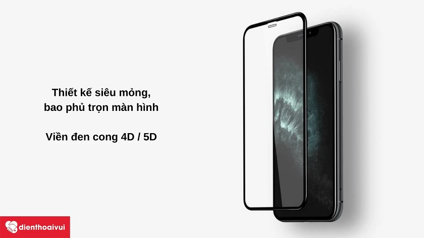dán ch&ocirc;́ng va đ&acirc;̣p full màn hình 4D / 5D iPhone 11 Pro