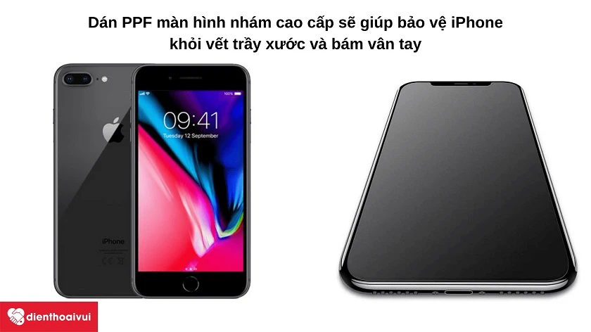 Miếng dán PPF full nhám mặt sau được làm từ chất liệu gì? Độ bền ra sao trên iPhone 7 / 8 Plus?