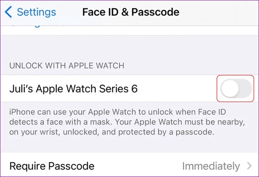 t&iacute;nh năng ios 14.5- Mở kh&oacute;a iPhone bằng Apple Watch trong khi mang khẩu trang