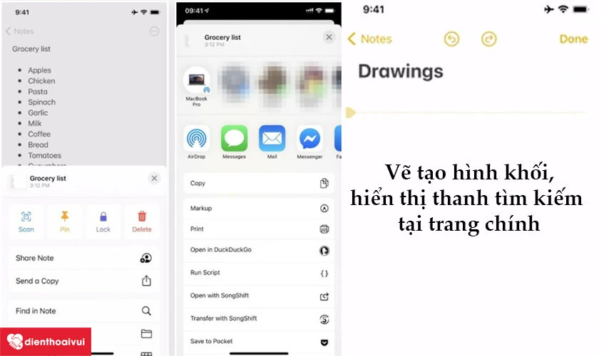 Những điểm mới tại ứng dụng ghi ch&uacute; tr&ecirc;n iPhone iOS 14