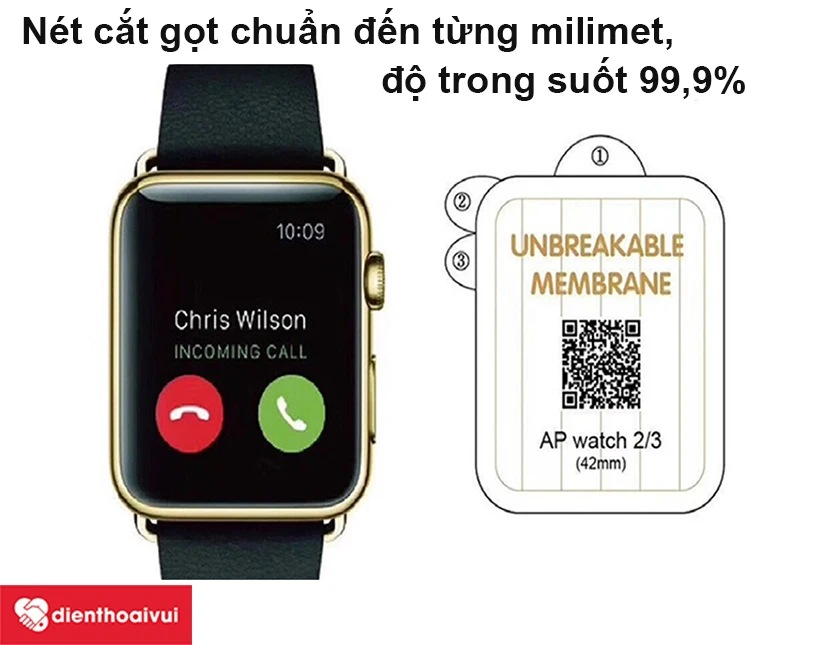 N&eacute;t cắt gọt chuẩn đến từng milimet, độ trong suốt 99,9%