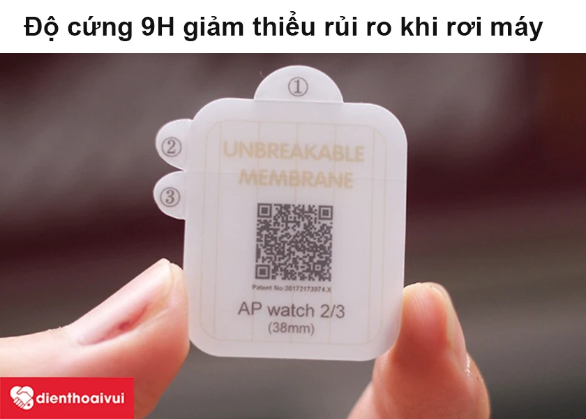 d&aacute;n m&agrave;n h&igrave;nh PPF Apple Watch : Độ cứng 9H giảm thiểu rủi ro khi rơi m&aacute;y