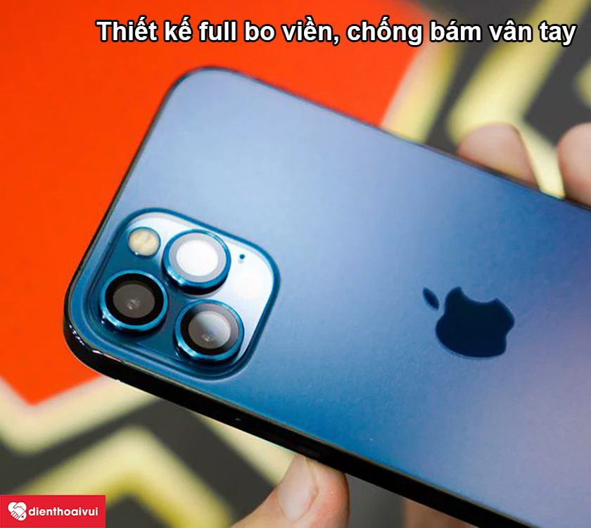 Thiết kế miếng d&aacute;n PPF iPhone 12 Pro full bo viền, khả năng chống b&aacute;m v&acirc;n tay