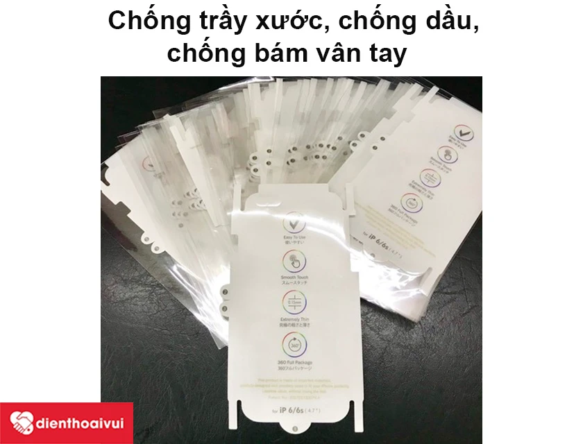 Miếng dán dán PPF iPhone 6/6S full nhám chống trầy xước, chống dầu, chống bám vân tay