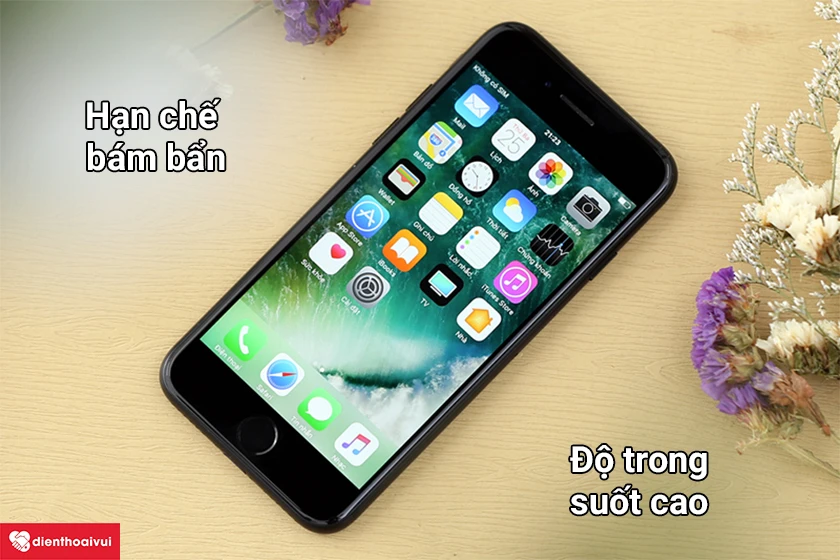 Miếng d&aacute;n PPF iPhone 7/8/SE 2020 hạn chế b&aacute;m bẩn - v&acirc;n tay, độ trong suốt cao