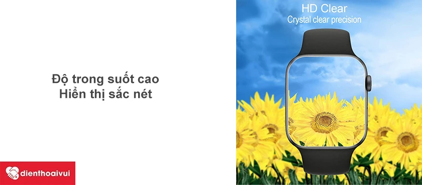 Hiển thị r&otilde; n&eacute;t nhờ độ trong suốt cao, thiết kế bao phủ tận viền m&agrave;n