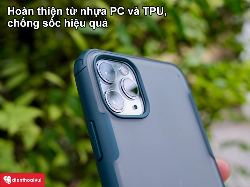 Ốp iPhone 11 Pro Max Likgus Kickstand trong suốt