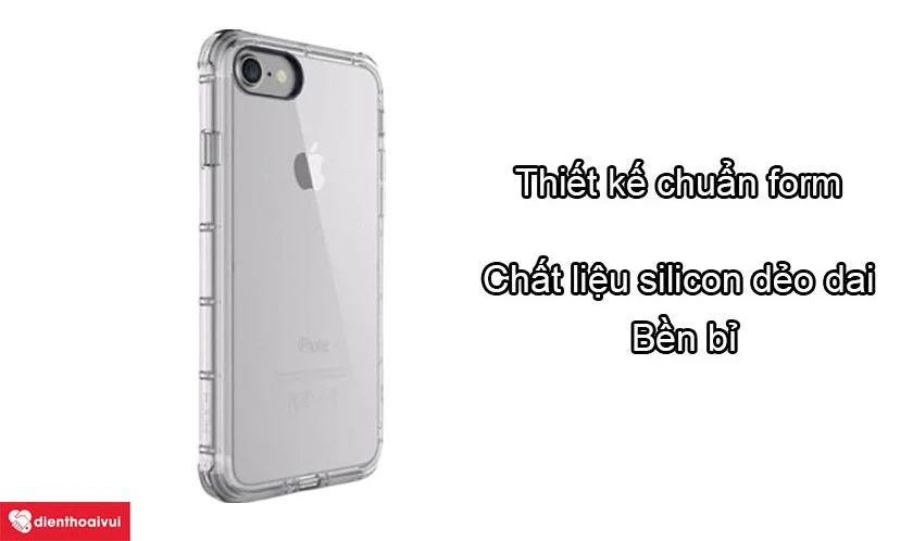 Thiết kế chuẩn form với chất liệu silicon dẻo dai và bền bỉ