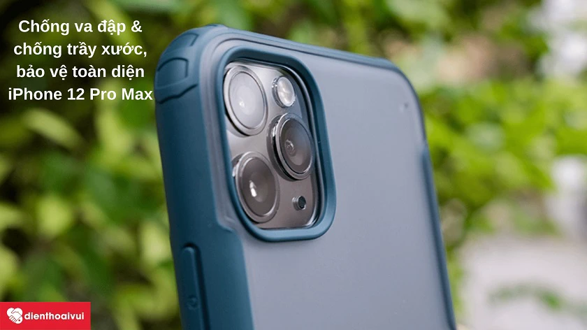 Ốp lưng iPhone 12 Pro Max Likgus Qi trong su&ocirc;́t