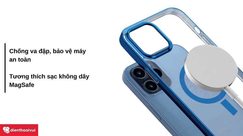 Chống va đập và tương thích sạc MagSafe