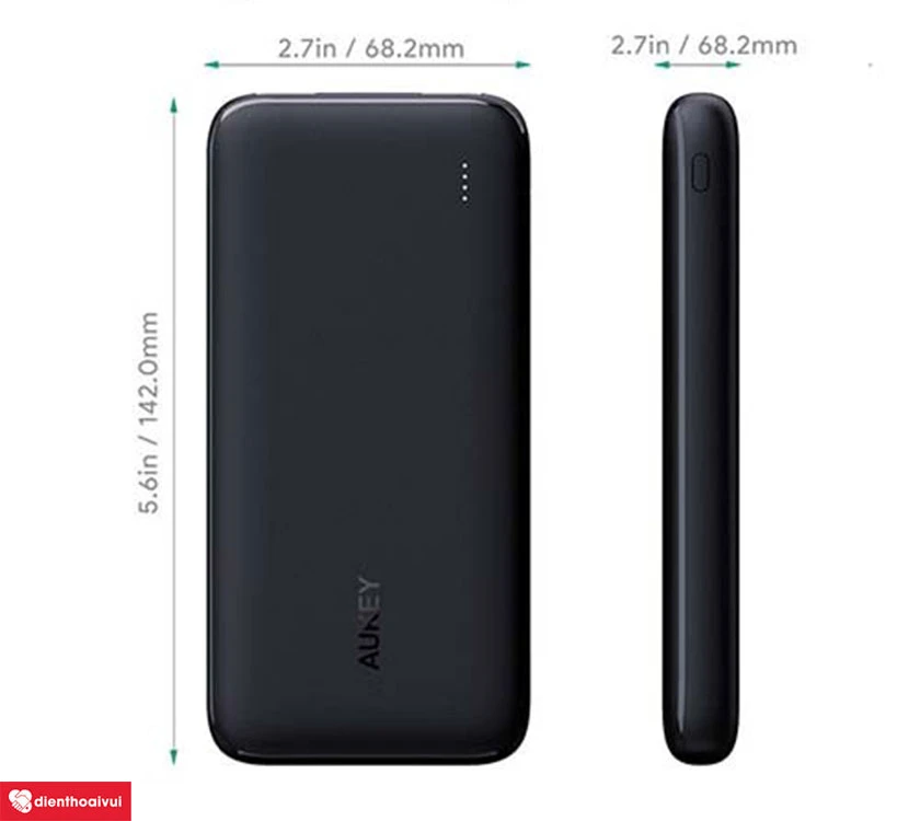 Pin sạc dự ph&ograve;ng Aukey 10000mAh USB-C 15W PB-N73