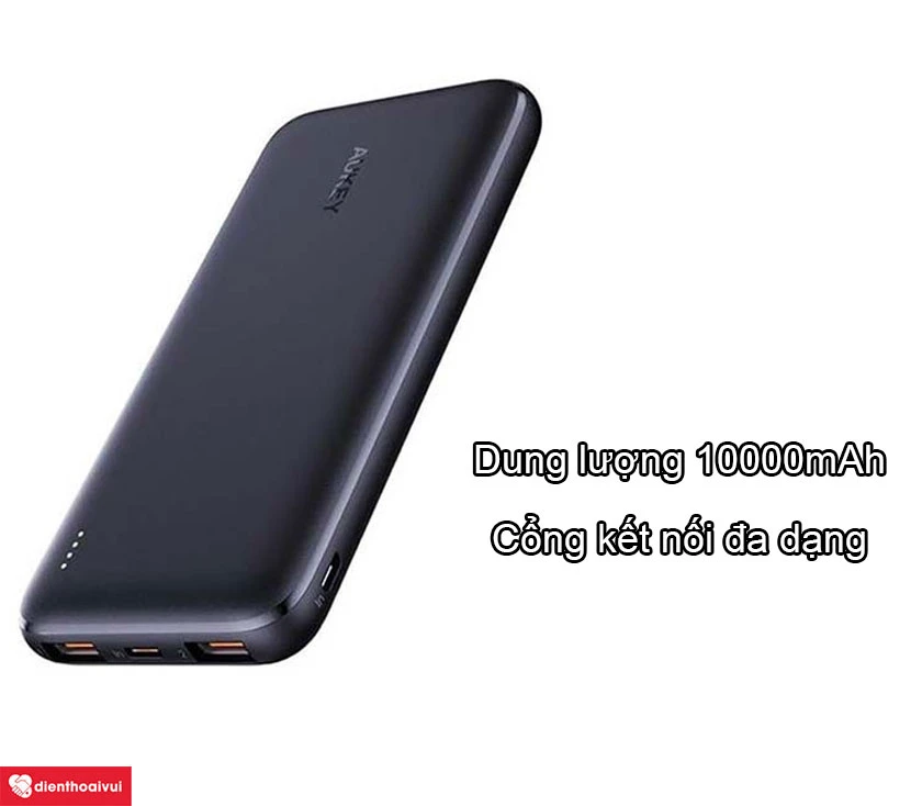 Pin sạc dự ph&ograve;ng Aukey 10000mAh USB-C 15W PB-N73