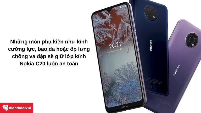 thay ép kính Nokia C20