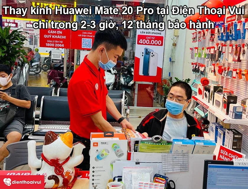 Thay k&iacute;nh Huawei Mate 20 Pro