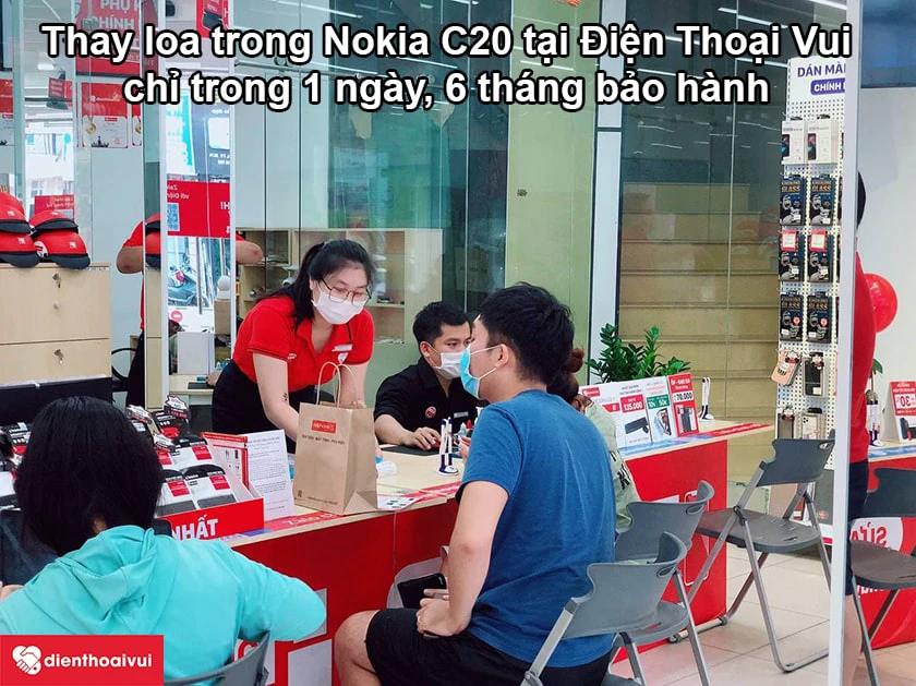 Dịch vụ thay loa trong Nokia C20 chất lượng cao, bảo h&agrave;nh d&agrave;i l&acirc;u tại Điện Thoại Vui