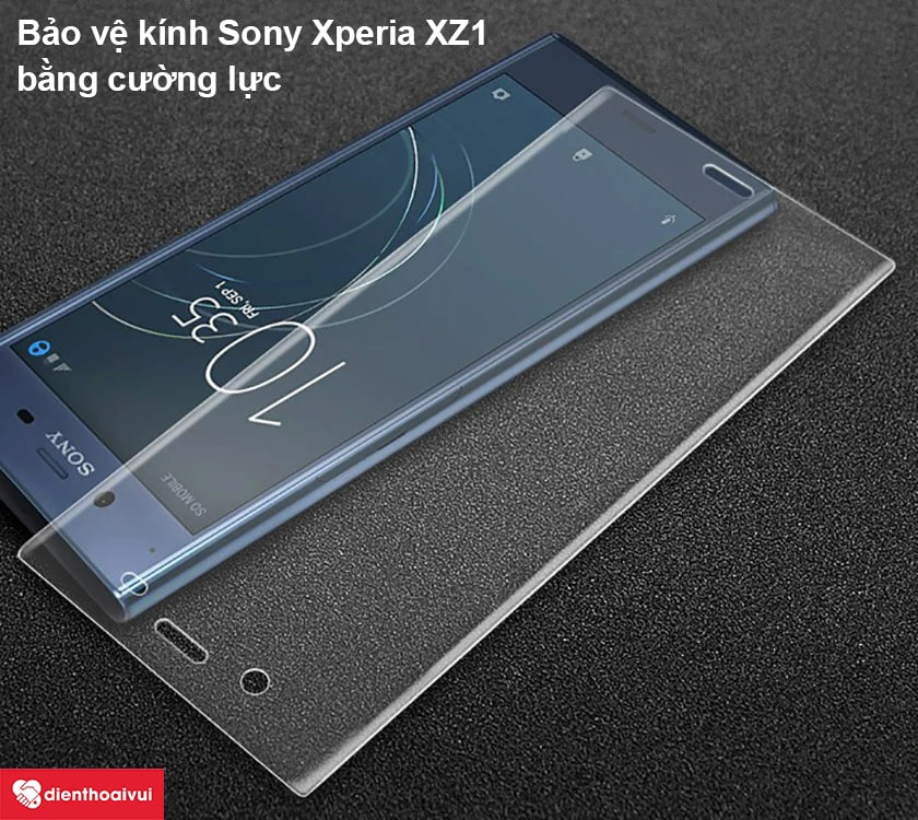C&aacute;ch bảo vệ k&iacute;nh Sony Xperia XZ1