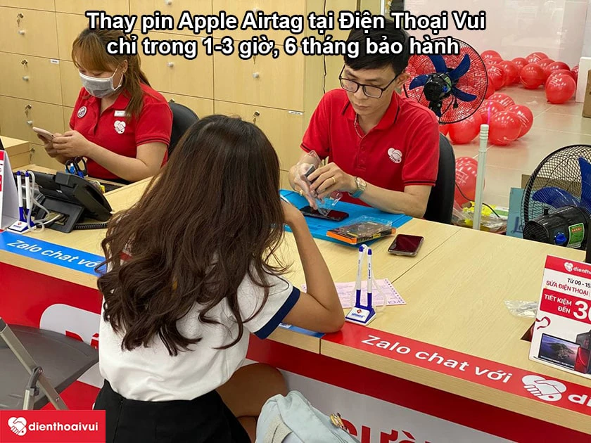 Hệ thống Điện Thoại Vui – Địa chỉ thay pin Apple Airtag uy tín, giá rẻ