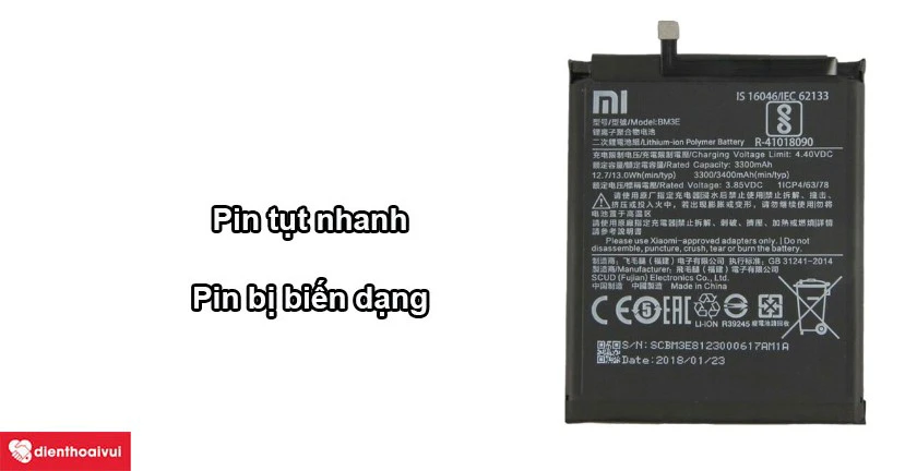 Những l&yacute; do dẫn đến việc thay pin Xiaomi Mi 8 Pro
