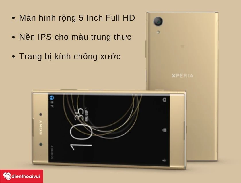 M&agrave;n h&igrave;nh rộng, trang bị k&iacute;nh chống xước