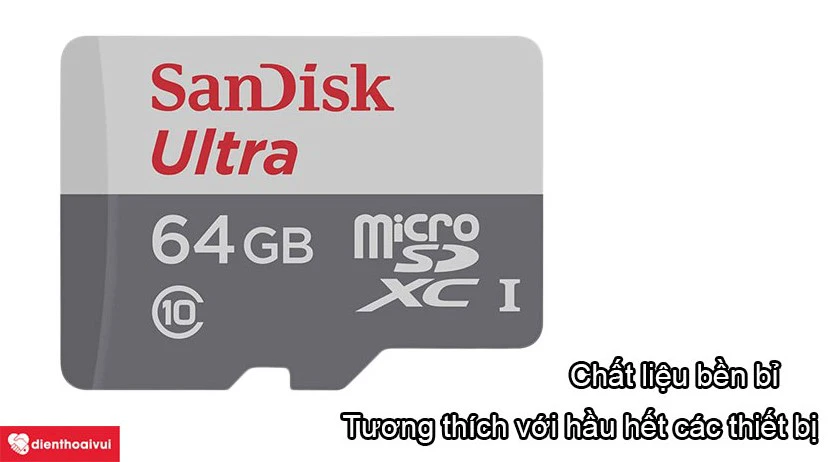 Thiết kế từ chất liệu bền bỉ, tương thích với hầu hết các thiết bị