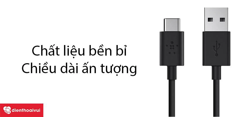 C&aacute;p sạc Type-C 3.0 Belkin si&ecirc;u bền 1.2m 